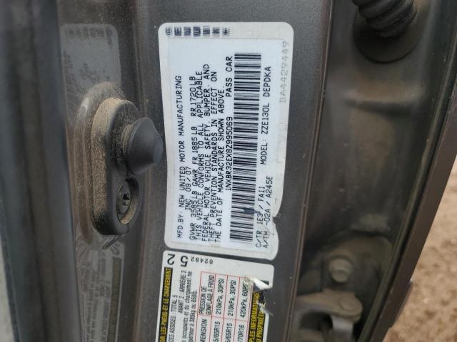 1NXBR32EX8Z995069 - 2008 TOYOTA COROLLA CE GRAY photo 12