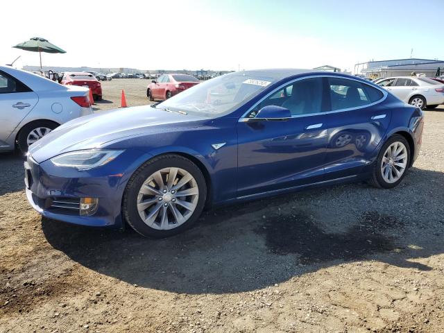 5YJSA1E20GF157139 - 2016 TESLA MODEL S Azul foto 1