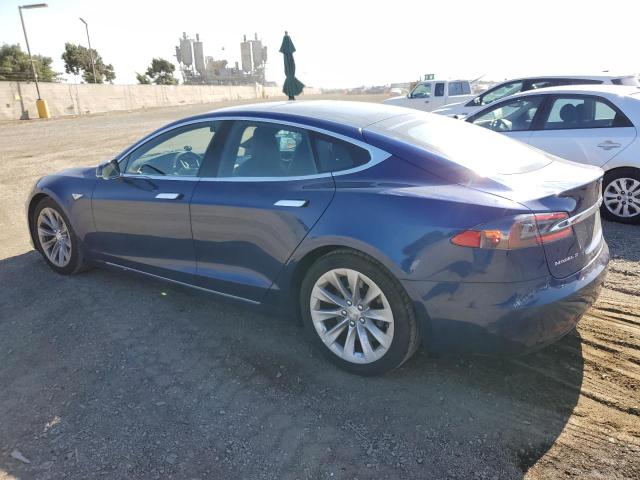 5YJSA1E20GF157139 - 2016 TESLA MODEL S Azul foto 2