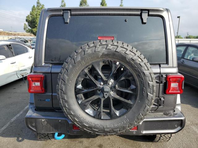 1C4JJXP63MW682024 - 2021 JEEP WRANGLER U SAHARA 4XE GRAY photo 6