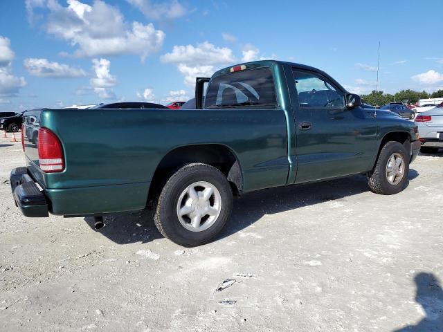 1B7FL26X0YS599337 - 2000 DODGE DAKOTA GREEN photo 3