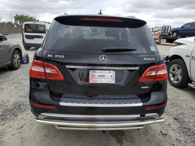 4JGDA5HB2CA003638 - 2012 MERCEDES-BENZ ML 350 4MATIC BLACK photo 6