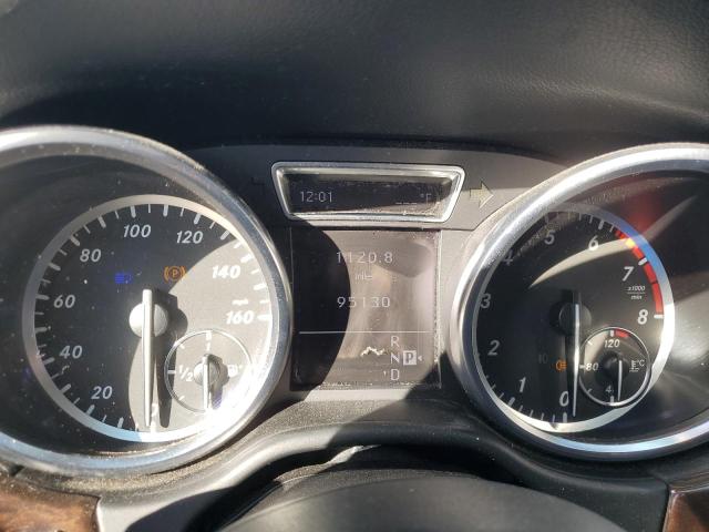 4JGDA5HB2CA003638 - 2012 MERCEDES-BENZ ML 350 4MATIC BLACK photo 9