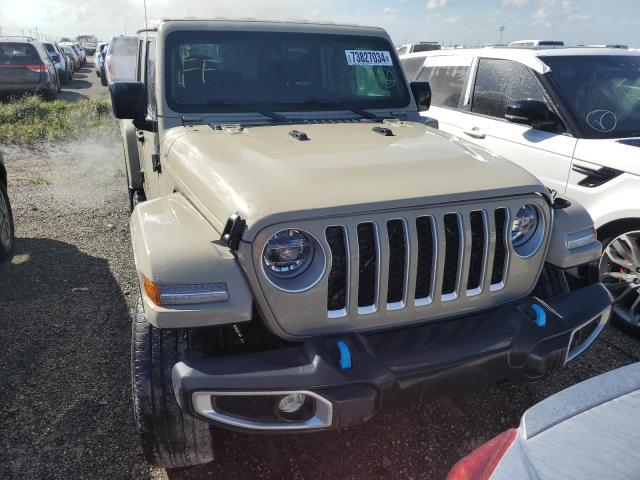 1C4JJXP69NW279845 - 2022 JEEP WRANGLER U SAHARA 4XE TAN photo 5