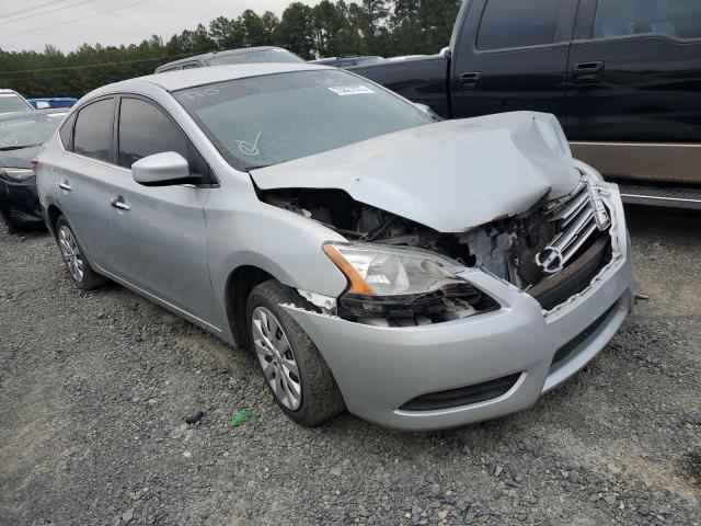 3N1AB7AP6FL661968 - 2015 NISSAN SENTRA S SILVER photo 1