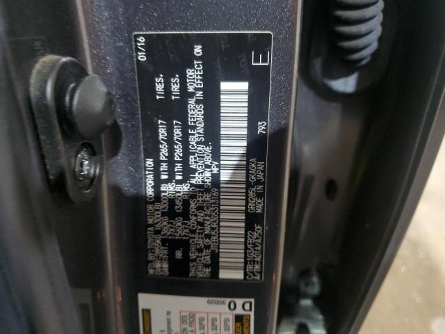 JTEBU5JR3G5313169 - 2016 TOYOTA 4RUNNER SR5/SR5 PREMIUM 石墨色 照片 14