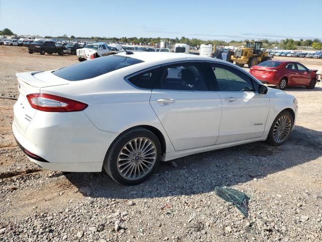 3FA6P0RU2DR309721 - 2013 FORD FUSION HYB TITANIUM HEV WHITE photo 3