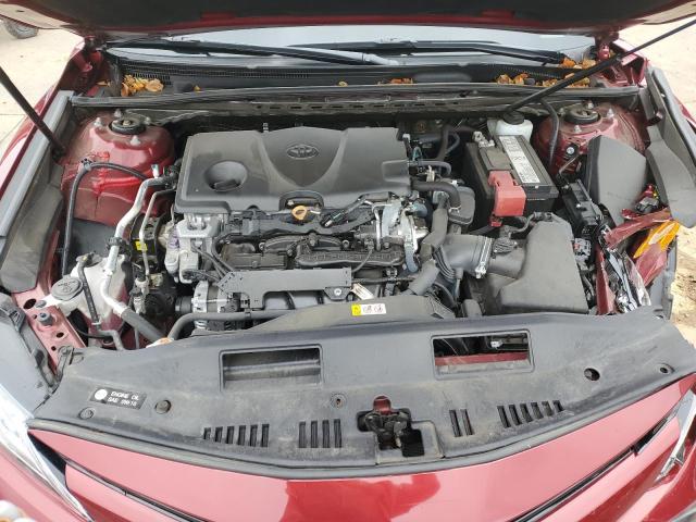 4T1B11HK8KU255486 - 2019 TOYOTA CAMRY L RED photo 11