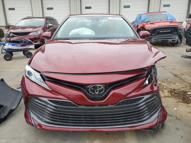 4T1B11HK8KU255486 - 2019 TOYOTA CAMRY L RED photo 5