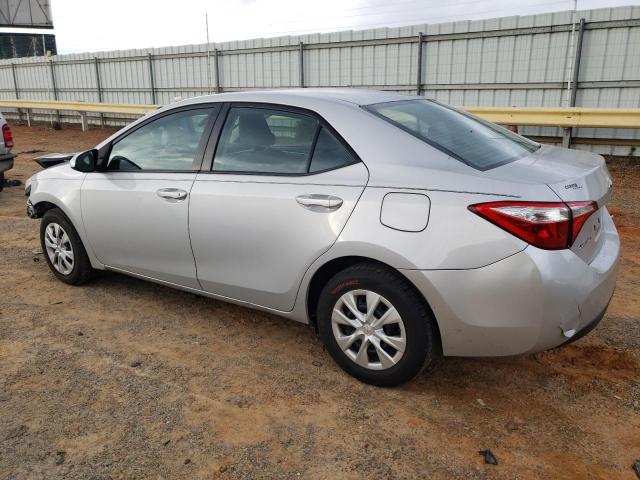 2T1BURHE6EC056524 - 2014 TOYOTA COROLLA L SILVER photo 2