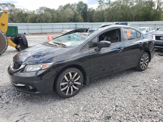2HGFB2F90FH550312 - 2015 HONDA CIVIC EXL შავი ფოტო 1