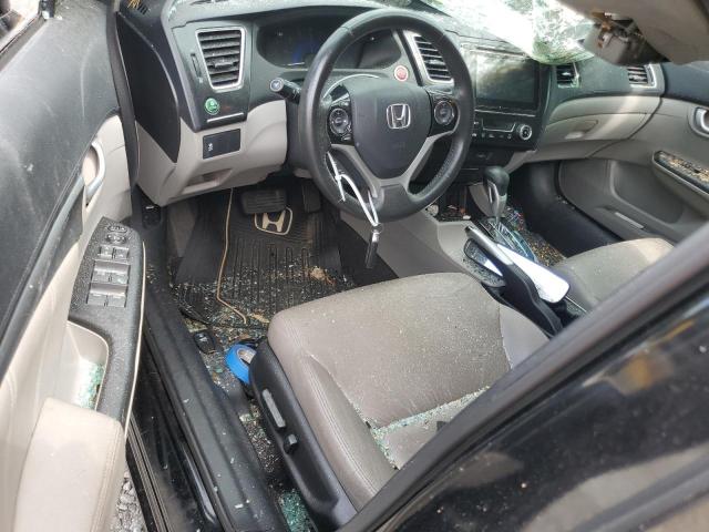 2HGFB2F90FH550312 - 2015 HONDA CIVIC EXL შავი ფოტო 8