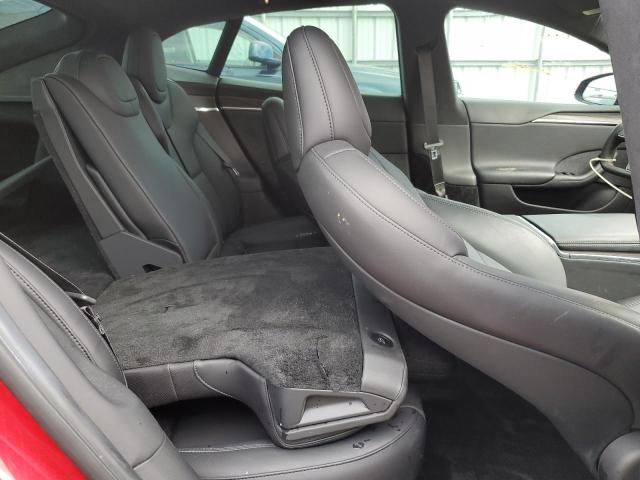 5YJSA1E57MF435363 - 2021 TESLA MODEL S RED photo 10
