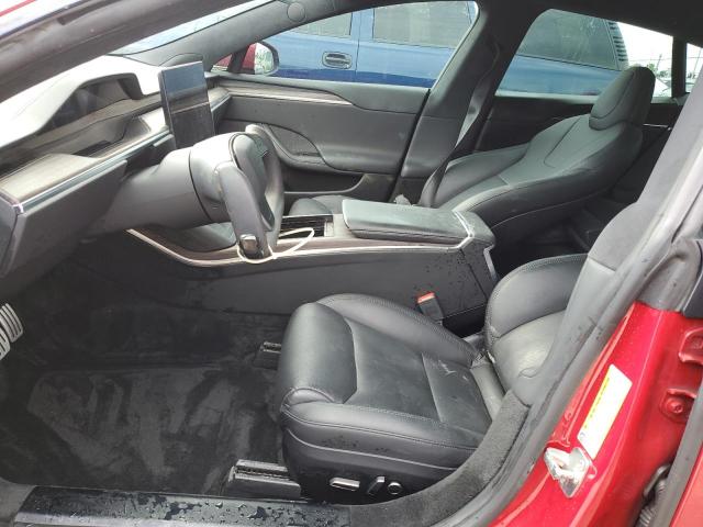 5YJSA1E57MF435363 - 2021 TESLA MODEL S RED photo 7