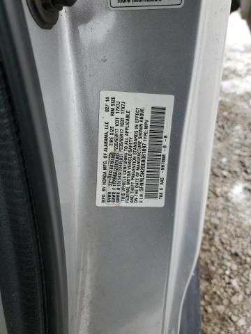 5FNRL5H20EB081897 - 2014 HONDA ODYSSEY LX SILVER photo 13