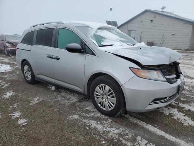 5FNRL5H20EB081897 - 2014 HONDA ODYSSEY LX SILVER photo 4