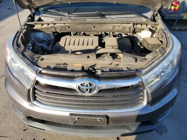 5TDJKRFH0GS500635 - 2016 TOYOTA HIGHLANDER XLE GRAY photo 12