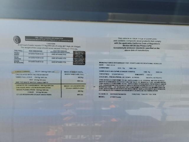 5SFPB3227NE496799 - 2022 HEART LAND PROWLER 黑色 照片 10