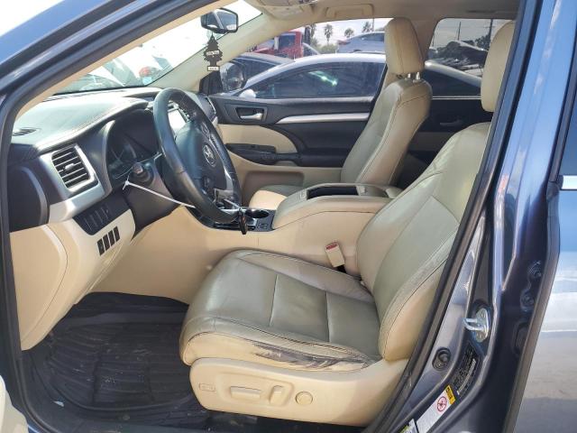 5TDKKRFH9GS125851 - 2016 TOYOTA HIGHLANDER XLE BLUE photo 7