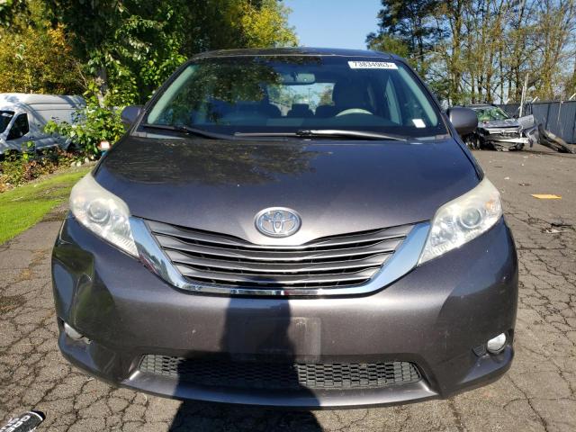 5TDYK3DC3BS032587 - 2011 TOYOTA SIENNA XLE GRAY photo 5