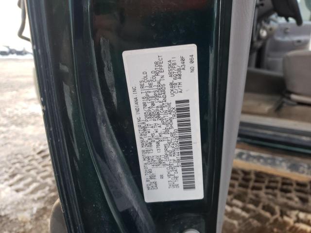 5TBBT44163S429793 - 2003 TOYOTA TUNDRA ACCESS CAB SR5 GREEN photo 12