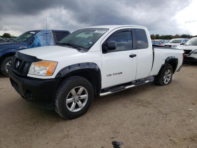 1N6BA0CH9EN507459 - 2014 NISSAN TITAN S WHITE photo 1