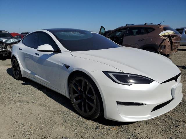 5YJSA1E61PF519627 - 2023 TESLA MODEL S Սպիտակ լուսանկար 4