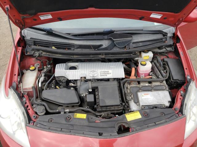 JTDKN3DU0A0009338 - 2010 TOYOTA PRIUS RED photo 11