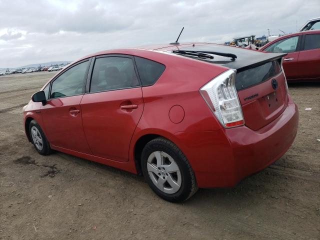 JTDKN3DU0A0009338 - 2010 TOYOTA PRIUS RED photo 2