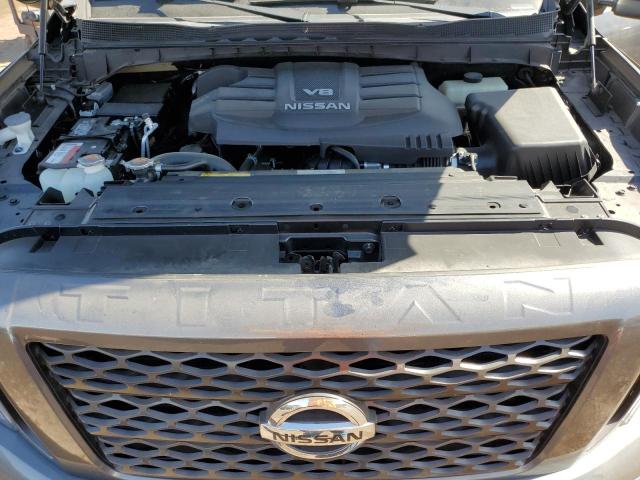 1N6AA1E58KN527069 - 2019 NISSAN TITAN SV GRAY photo 11