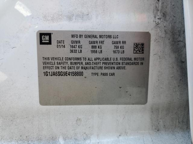 1G1JA6SG9E4158800 - 2014 CHEVROLET SONIC LS 白色 照片 12