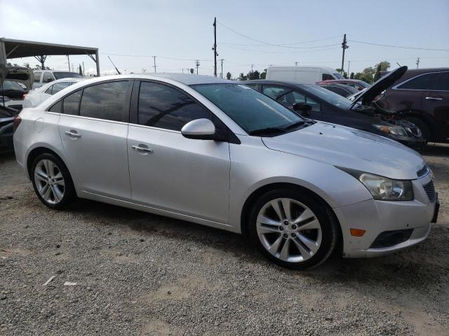 1G1PH5SC7C7364514 - 2012 CHEVROLET CRUZE LTZ SILVER photo 4