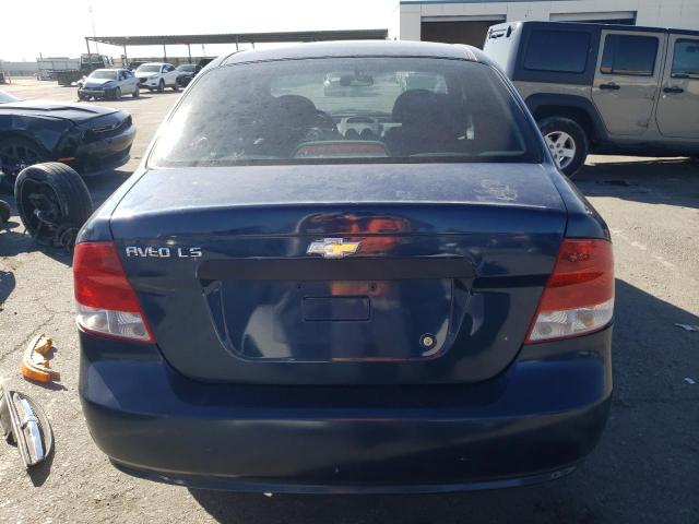 KL1TD52645B387123 - 2005 CHEVROLET AVEO BASE Mavi foto 6