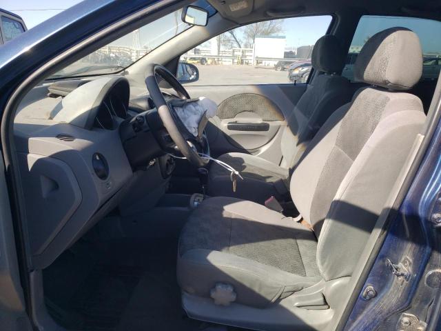 KL1TD52645B387123 - 2005 CHEVROLET AVEO BASE Mavi foto 7