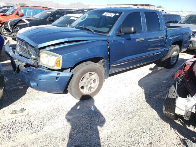 1D7HE58N75S205737 - 2005 DODGE DAKOTA QUAD LARAMIE BLUE photo 1