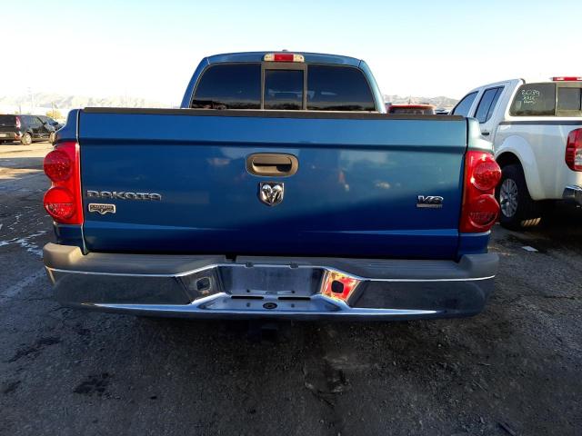 1D7HE58N75S205737 - 2005 DODGE DAKOTA QUAD LARAMIE BLUE photo 6