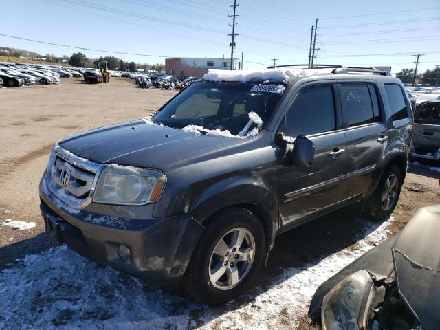 5FNYF3H56BB008062 - 2011 HONDA PILOT EXL BLUE photo 1