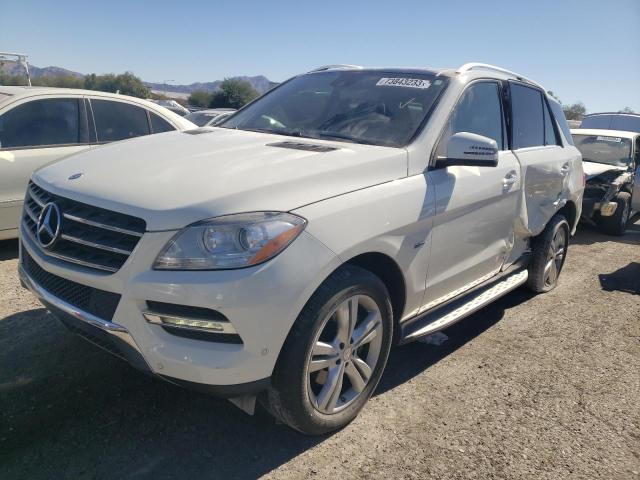 4JGDA5HB2CA034792 - 2012 MERCEDES-BENZ ML 350 4MATIC WHITE photo 1