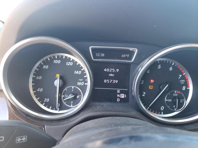 4JGDA5HB2CA034792 - 2012 MERCEDES-BENZ ML 350 4MATIC WHITE photo 9