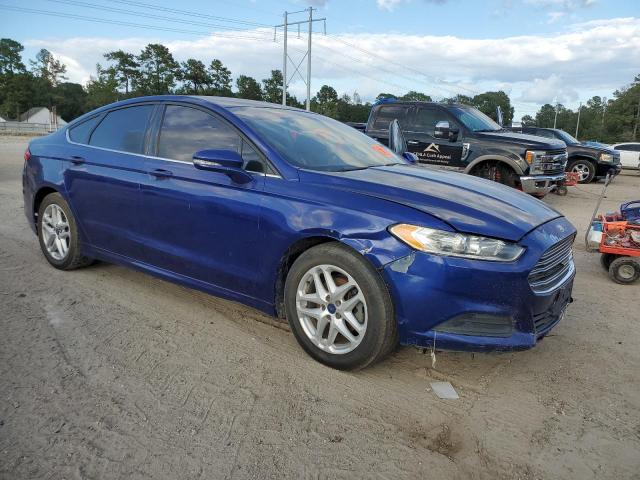 3FA6P0H75GR125700 - 2016 FORD FUSION SE BLUE photo 4