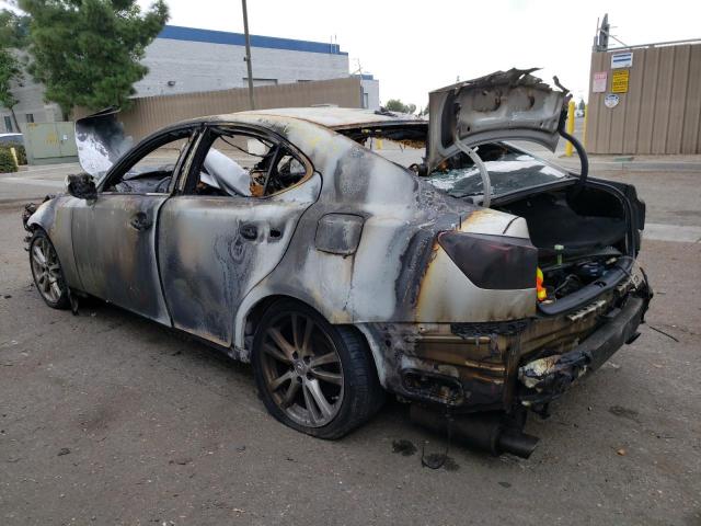 JTHBE262X82014968 - 2008 LEXUS IS 350 BURN photo 2