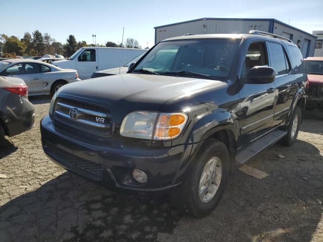 5TDBT48A12S091770 - 2002 TOYOTA SEQUOIA LIMITED BLACK photo 1