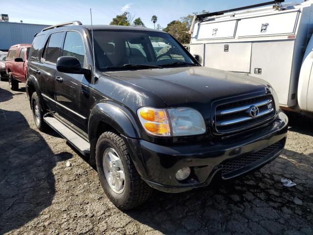 5TDBT48A12S091770 - 2002 TOYOTA SEQUOIA LIMITED BLACK photo 4