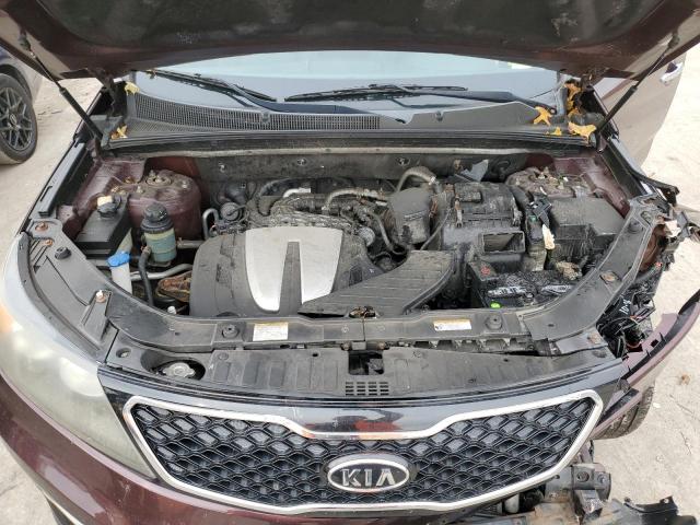 5XYKWDA25BG116581 - 2011 KIA SORENTO SX MAROON photo 12