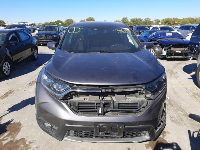 2HKRW1H85KH510694 - 2019 HONDA CR-V EXL GRAY photo 5