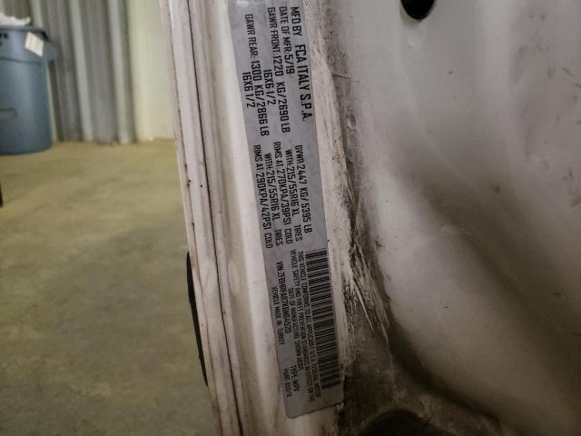 ZFBHRFAB7K6N64520 - 2019 RAM PROMASTER თეთრი ფოტო 12