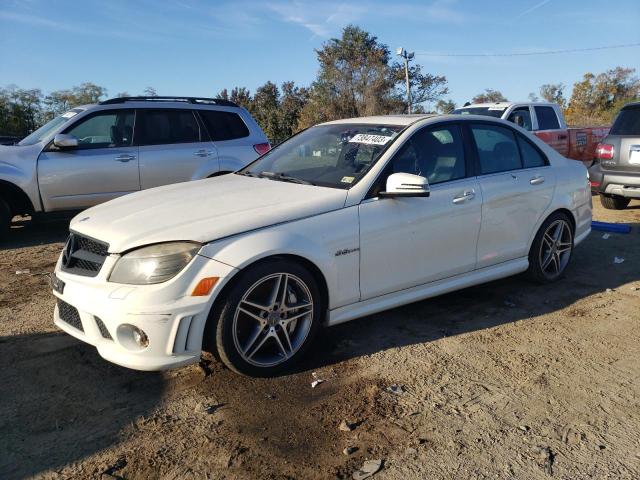 WDDGF7HB6AF486409 - 2010 MERCEDES-BENZ C 63 AMG WHITE photo 1