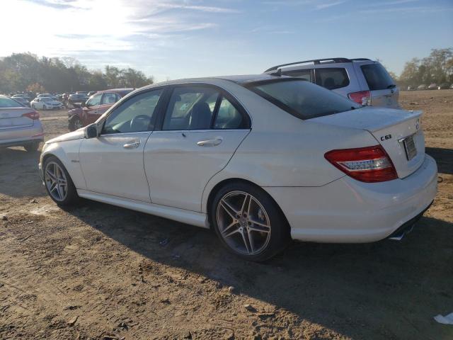 WDDGF7HB6AF486409 - 2010 MERCEDES-BENZ C 63 AMG WHITE photo 2