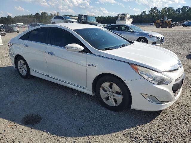 KMHEC4A46CA054533 - 2012 HYUNDAI SONATA HYBRID WHITE photo 4