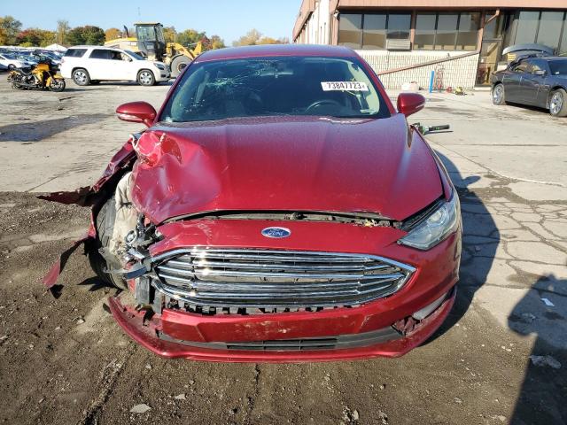 3FA6P0T93HR307874 - 2017 FORD FUSION SE RED photo 5